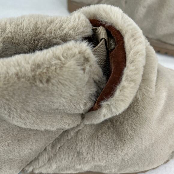 Rag & Bone Faux Fur Eira Ankle Boot Booties Beige Taupe 36 - Picture 12 of 16